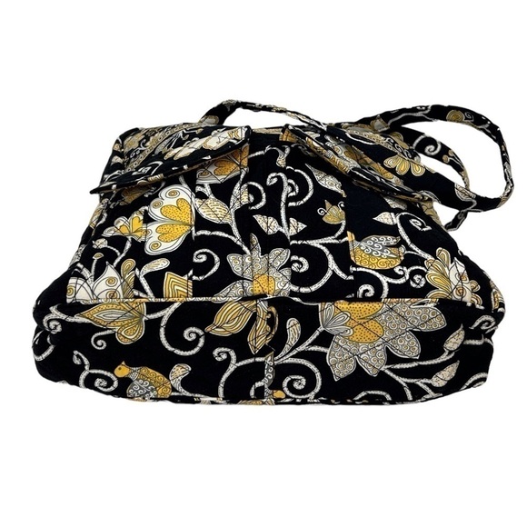 Vera Bradley Tall Travel /Tall Diaper Tote Yellow Bird Black/Yellow/White EUC - Picture 6 of 9